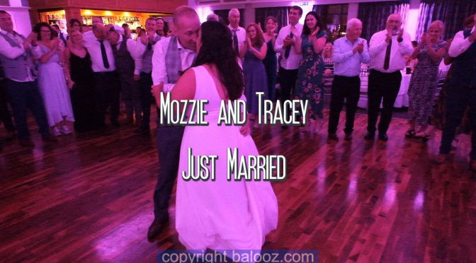 Mozzie and Tracey, Just married